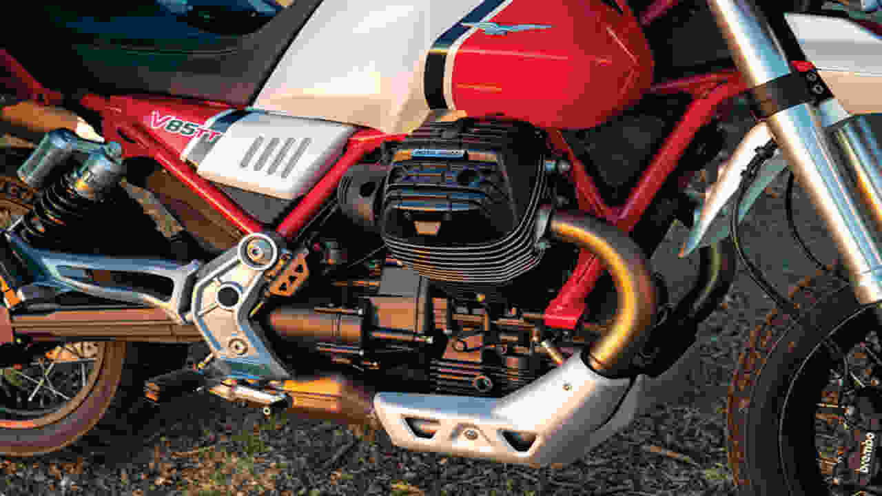 Engine And Transmission Of The Moto Guzzi