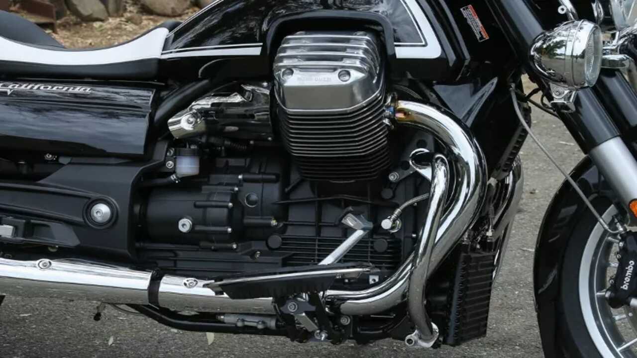 The Engine Of This Touring Motorcycle