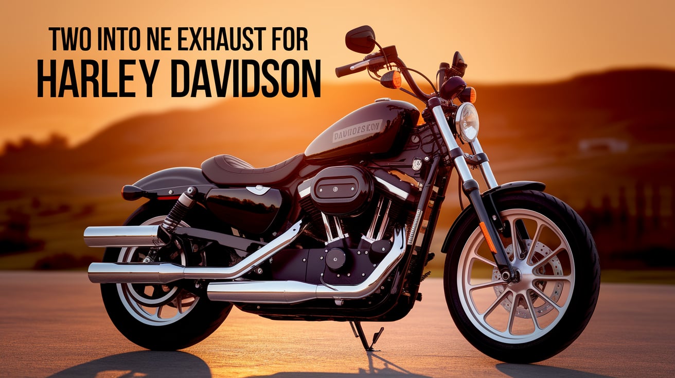 Two Into One Exhaust For Harley Davidson