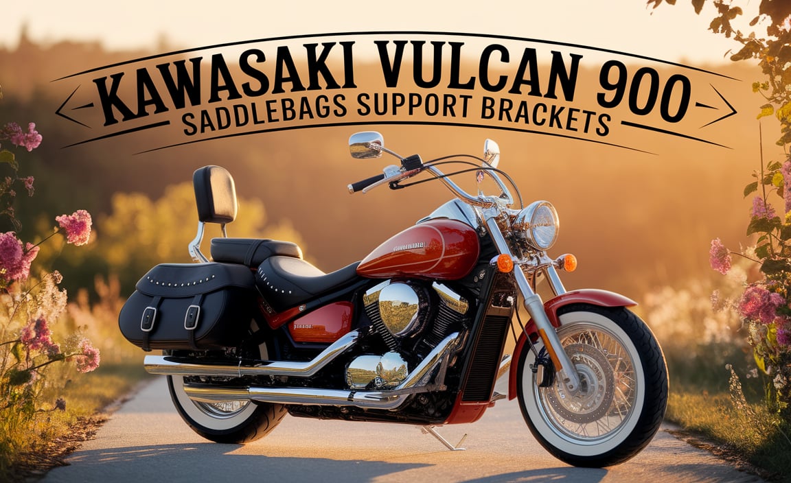 Kawasaki Vulcan 900 Saddlebags Support Brackets
