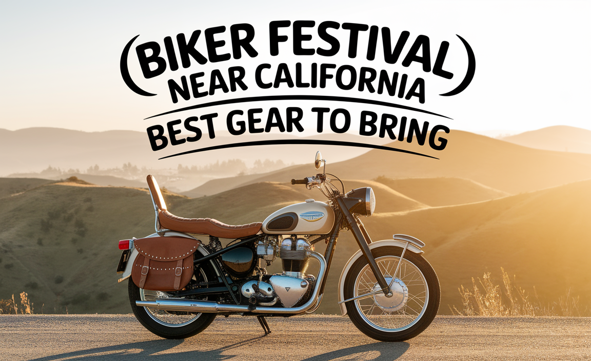 biker festival near California best gear to bring