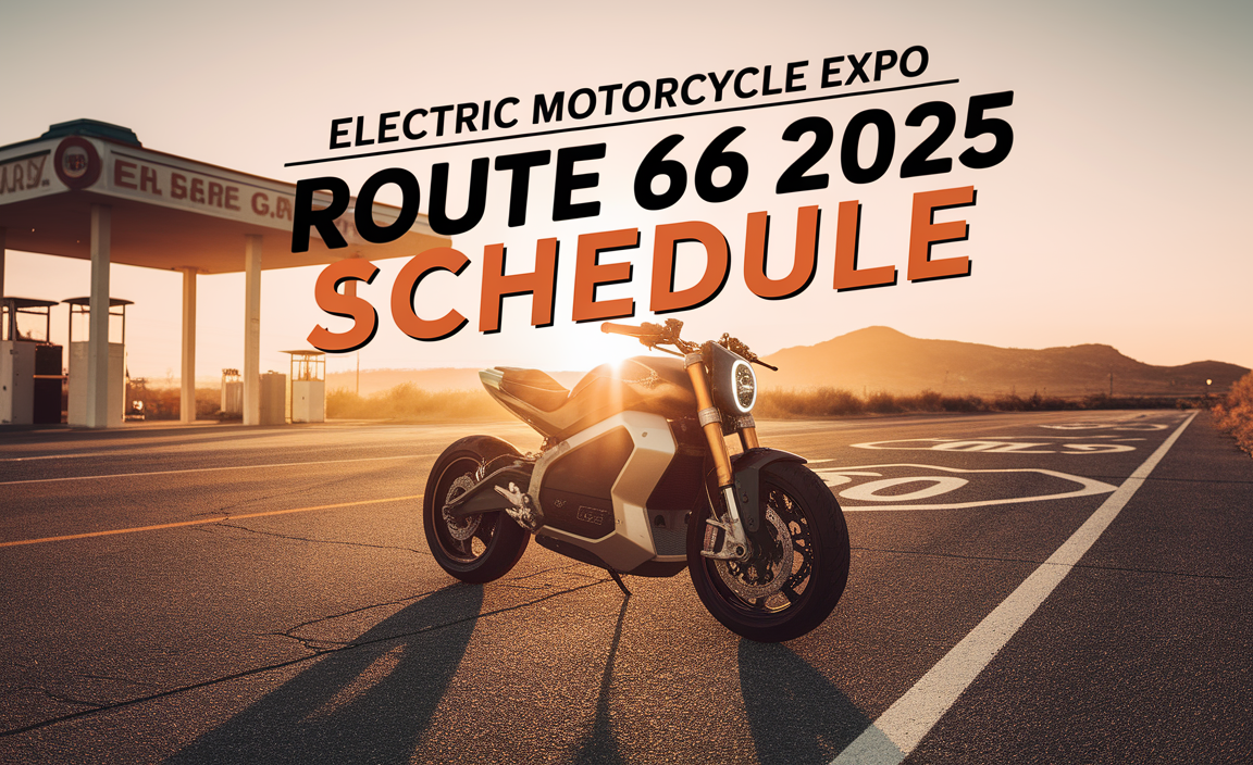 electric motorcycle expo Route 66 2025 schedule