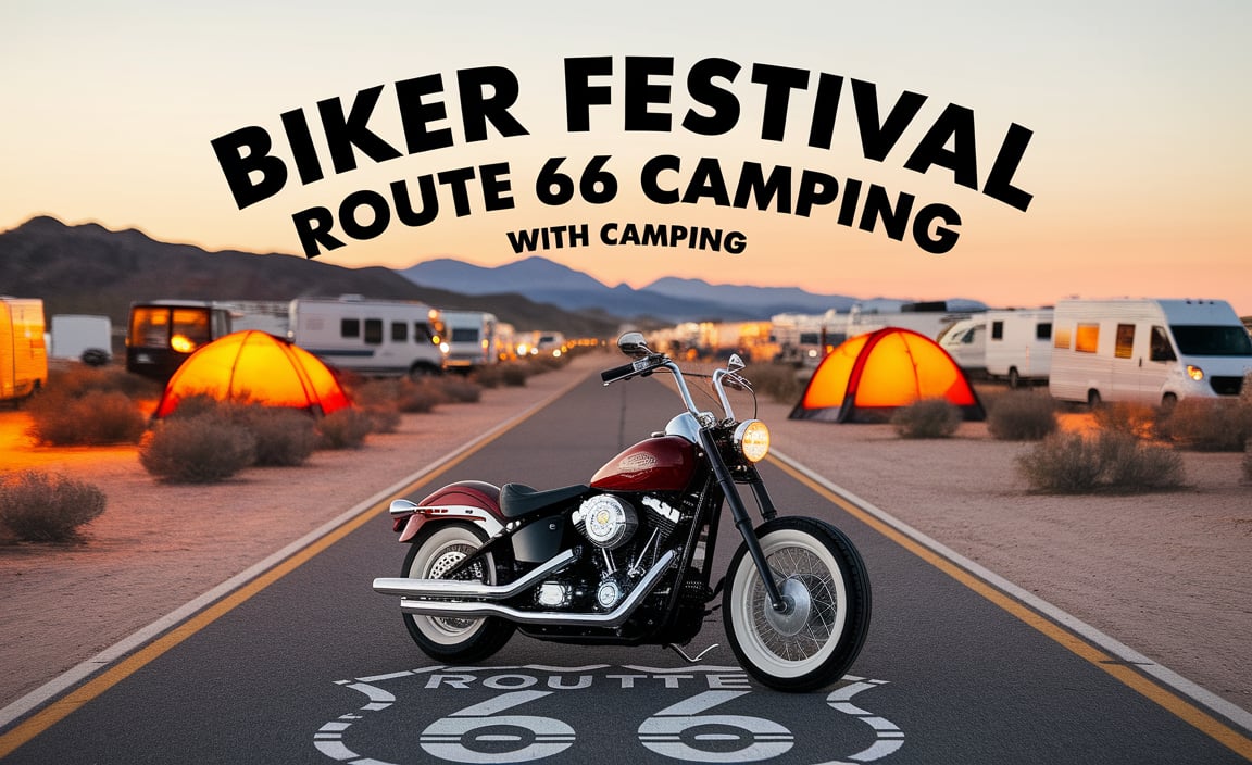 Biker Festival Route 66 with Camping