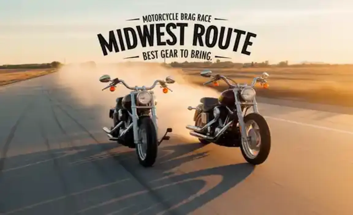 Motorcycle Drag Race Midwest Route Best Gear to Bring