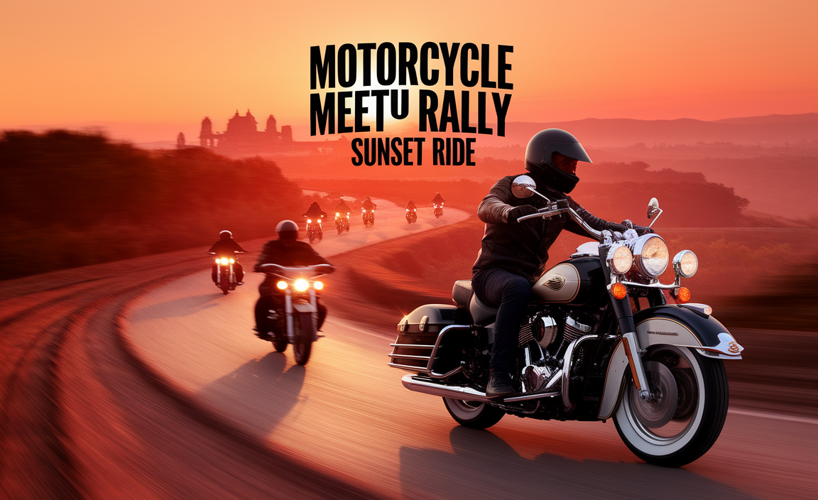 Motorcycle Meetup India Rally Sunset Ride