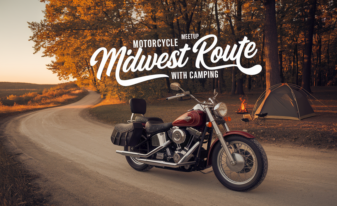 Motorcycle Meetup Midwest Route With Camping Adventure