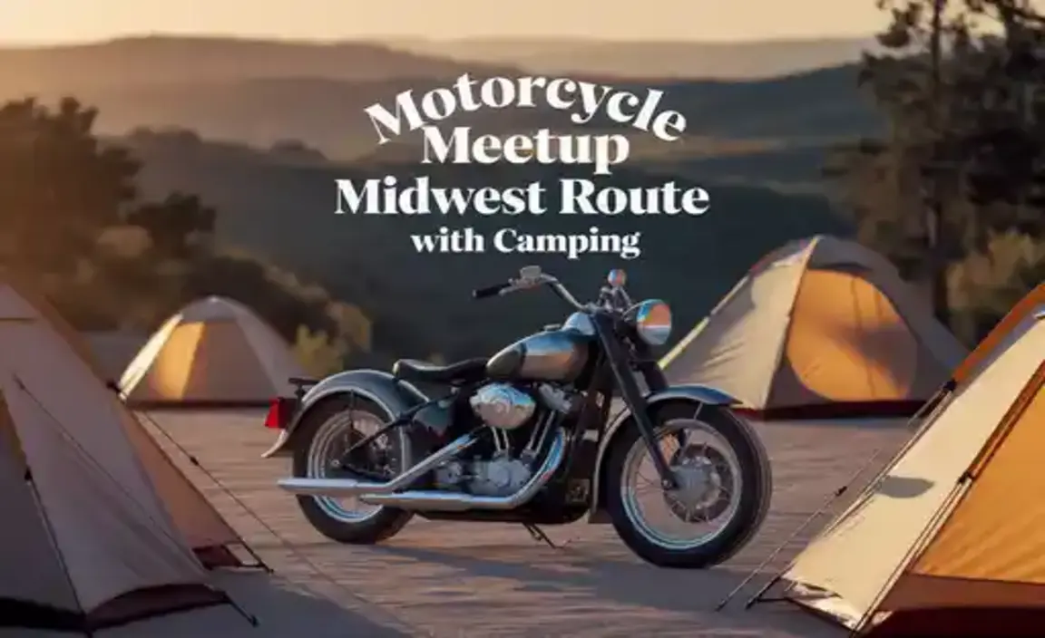 Motorcycle Meetup Midwest Route with Camping