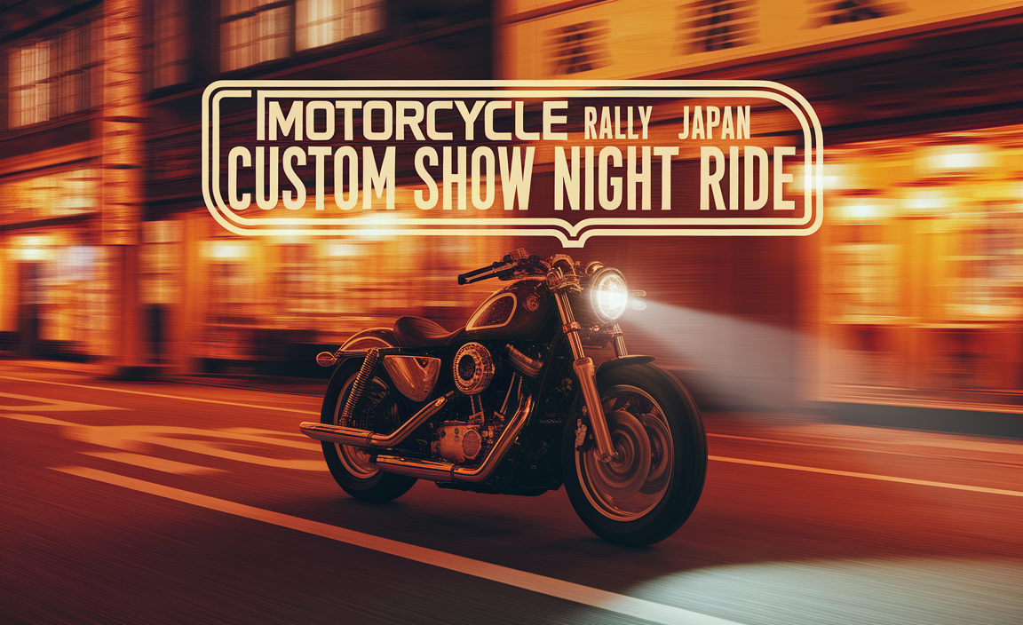 Motorcycle Rally Japan Custom Show Night Ride