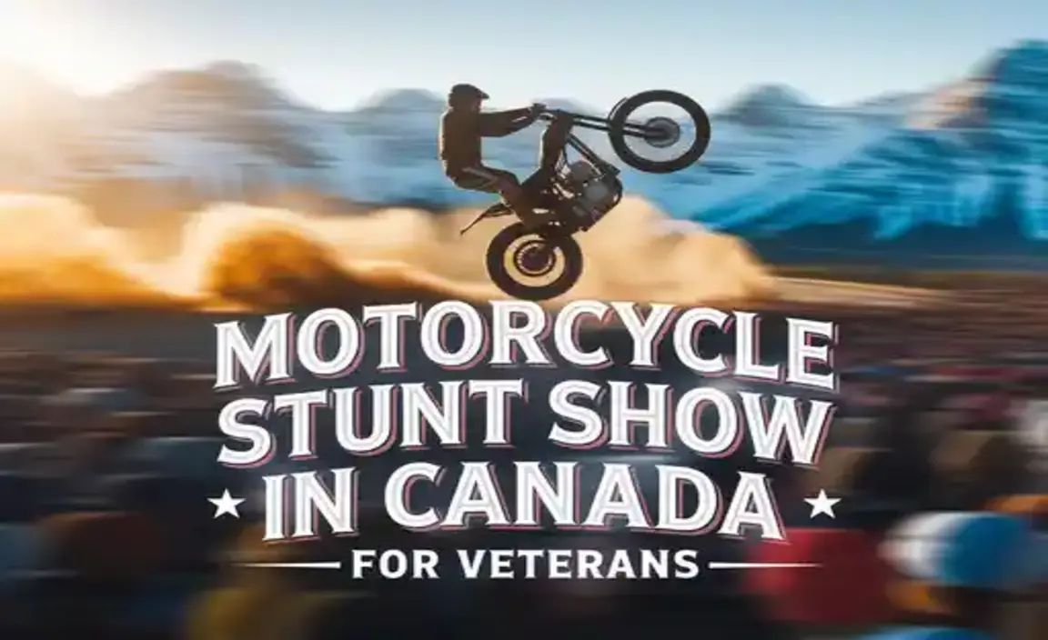 Motorcycle Stunt Show In Canada For Veterans