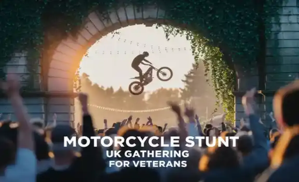 Motorcycle Stunt Show Uk Gathering For Veterans A Thrilling Event