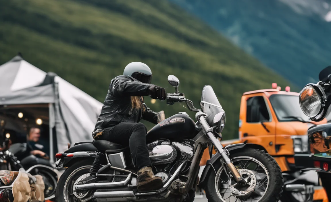Biker Festival Excitement