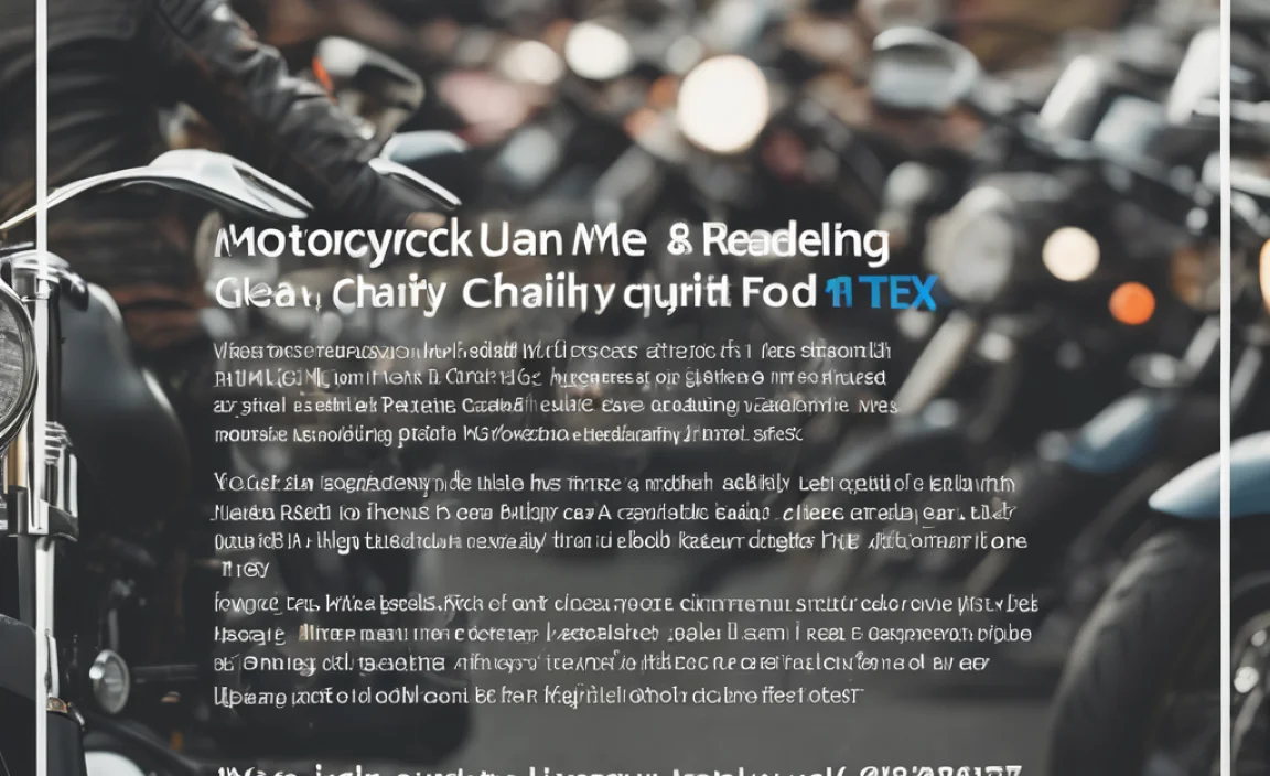 Join the UK Motorcycle Charity Ride Near You!