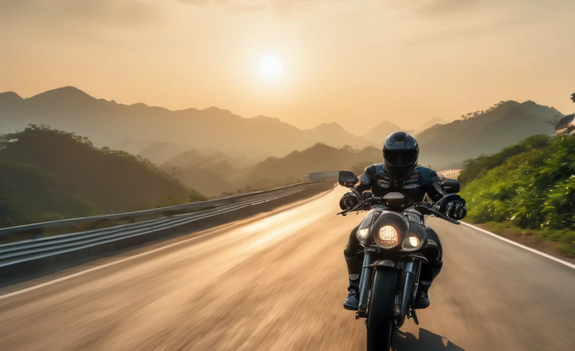 Sunset Thrills: Asia Tour's Epic Motorcycle Drag Race