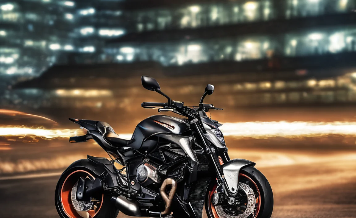 Thrilling Night Ride: Germany's Motorcycle Stunt Show!