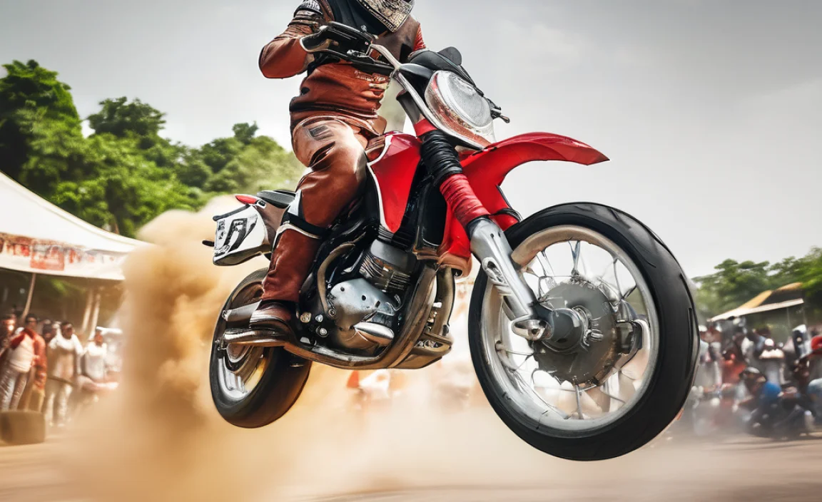 Thrilling India Motorcycle Stunt Show: Free Entry Rally!