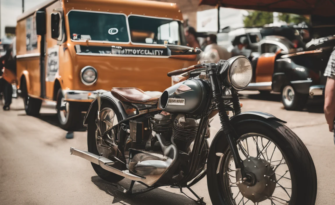 Midwest Vintage Motorcycle Rally: Route & Food Trucks